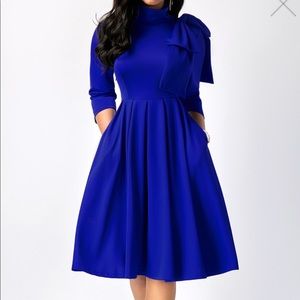 Royal Blue Aline dress